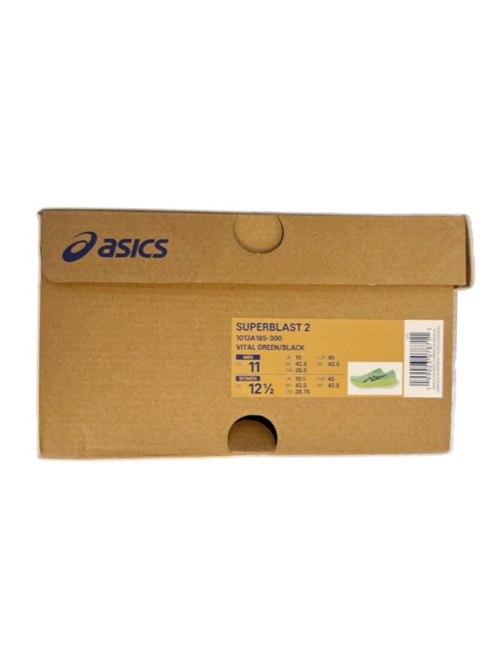 Asics Running Shoes Superblast 2 Vital Green and Black Men’s 11 Women’s 12.5 - Picture 8 of 11